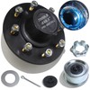 iBroPrat 1 Set Trailer Hub Kit 8 Bolt 6.5", Pre-Lubricated