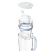 BRITA Glass Water Filter Jug Light Blue (2.5L) Starter Pack