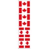 40 Removable Stickers: Canada Flag, Canadian Party Favors, Decals