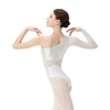 Flexdans Women's Ballet Leotard Single Shoulder Long Sleeve Ballet Dance