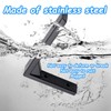 2pcs Heavy Duty Shelf Bracket, Black Wall Mount Stainless Steel