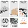 2 inch Caster Wheels with Safety Brake Capacity 880 lbs，TPR