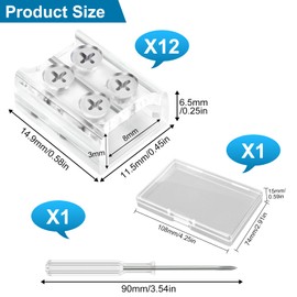 SVIANG 12 Pack 2 Pin 8mm Led Strip Connectors, Solderless Transparent LED Tape Lights Connector with Screwdriver, for COB/SMD 5V 12V 24V 36V Single Color LED Strip Lights