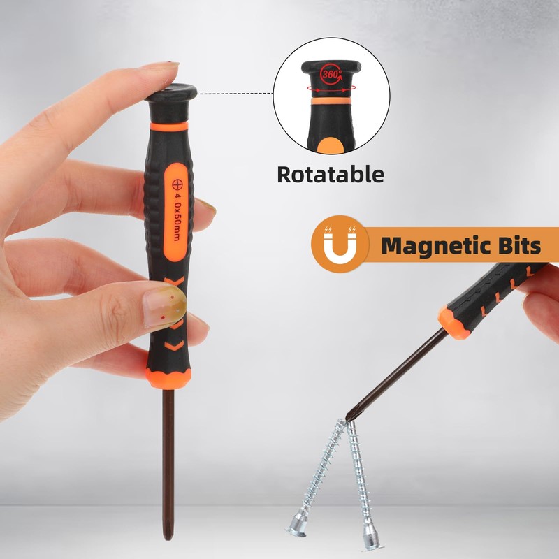 5 Piece Precision Screwdriver Set, Small Phillips Screwdriver Kit with