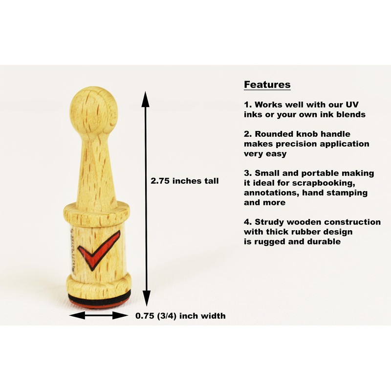 Little Classic Rubber Stamp (Check Mark and X)