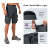 Wespornow Men's-Hiking-Shorts Tactical Shorts Lightweight-Quick-Dry-Outdoor-Cargo-Casual-Shorts for Hiking Cycling (Dark Grey,