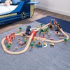 KidKraft Wooden Rural Farm Train Set with 75 Pieces, Children's