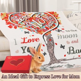 GCQC Gifts for Mom Unique Birthday Gift for Mom from Daughter Son Blanket for Mom Gifts Best Mom Ever Blanket Mom Gifts Ideas Throw Blanket 50"x65"