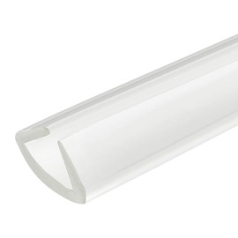 sourcing map U Channel Edge Trim, 8.2ft Length Rubber Guard Seal Strip Edge Protector Fit for 19-20mm Edge, (19/32" W x 63/64" H) Clear