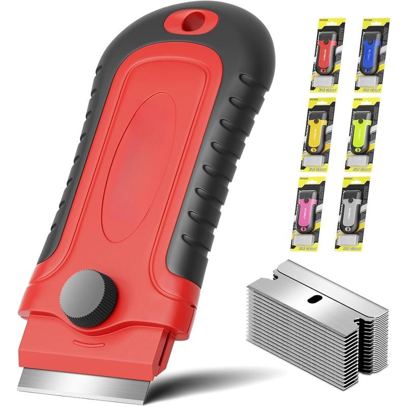 1 Pack Razor Scraper with 15 Extra , Scraper Tool
