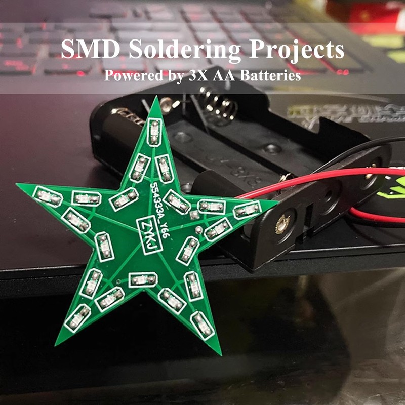 Soldering Practice Kit Star Shaped LED Breathing Lamp Kit SMD