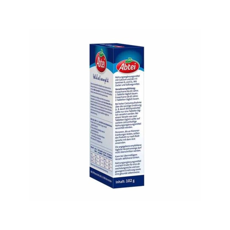 압타이 Abtei 칼슘1400+비타민D3+비타민K 츄어블 30정 Abtei Calcium 1400 + Vitamin
