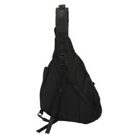 Large Black Sling Bag Waterproof Sling Backpack Oxford Fabric Outdoor Sports Chest Bag for Men Women