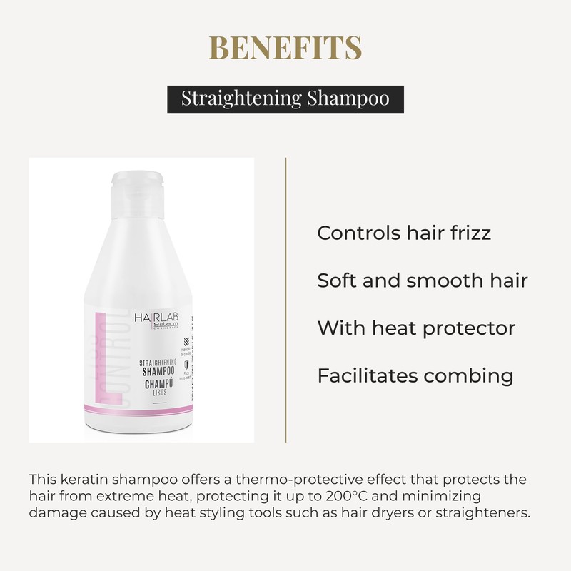 SALERM - Keratina Shampoo - Smooth Hair Lab Shampoo -