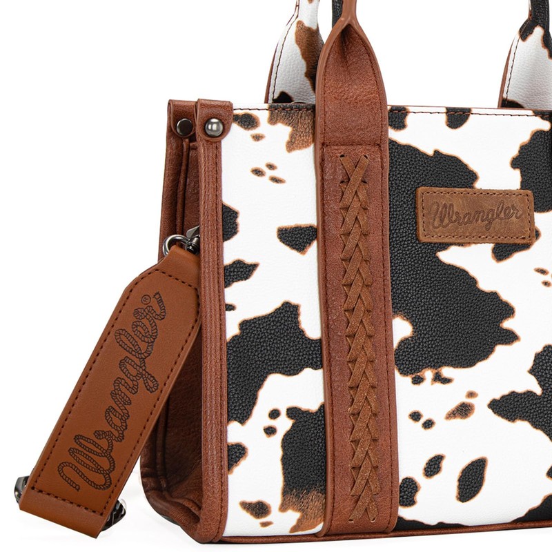 Wrangler Cow Print Tote Bag for Women Western Purse Boho