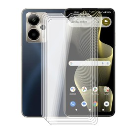 AQGGIIXY [5 Pack] Screen Protector for Cricket Outlast 5G SN509C (6.75"), 9H Hardness - HD - 2.5D Edge - Bubble Free - Screen Scratch Resistant Protective Film Tempered Glass