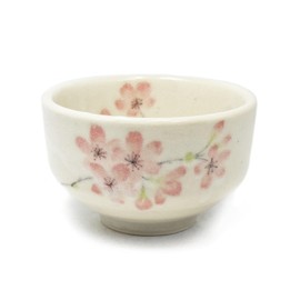 aquanaut Mino Ware Japanese Matcha Bowl Chawan Shiroyama Sakura Diameter 9.4 cm Made in Japan