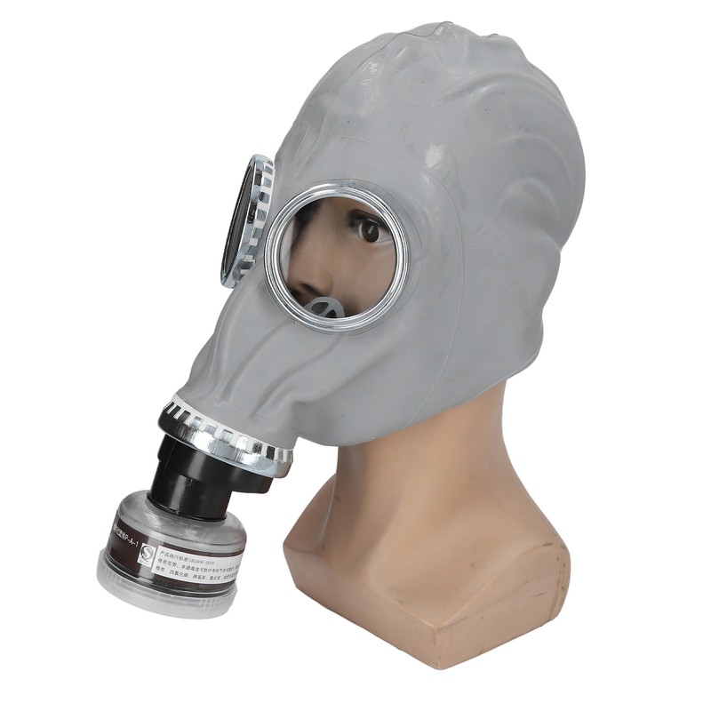 Gas Face Cover Activated Carbon Filtering Universal Rubber Comfortable Reusable