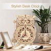 ROKR 3D Wooden Puzzles for Adults Owl Clock - Mechanical