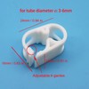 JEESHAN 5pcs High Temperature Resistant Hose Clamps 3-6mm Adjustable Plastic