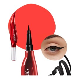 Delineador Lápiz Para Ojos Impermeable Quanna Eyeliner Pen Líquido Punta De Plumón Semimate Larga Duración 24hr Resistente Al Sudor Antimanchas Con Cerdas Suaves Secado Rápido Cosméticos De Maquillaje