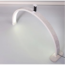 FOSOTO Overseas Warehouse UV LED Half Moon Nail Lamp Manicure & Tattoo Artists' Desk Lamp Beauty Lighting for Nail & Ring Lightcolor: 16inch White