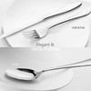 HaWare 60-Piece Silverware Set for 12, Stainless Steel Flatware Cutlery