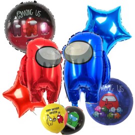 Amonguass Birthday Balloons, Set of 8, Birthday, Game, Character, Celebration, Gift