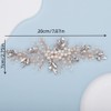 Teyglen Flower Crystal Headband Hair Vine Handmade Bridal Rhinestones Beads