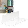 2Pcs Clear Floating Shelf Acrylic Fine Surface Delicate Modern Transparent