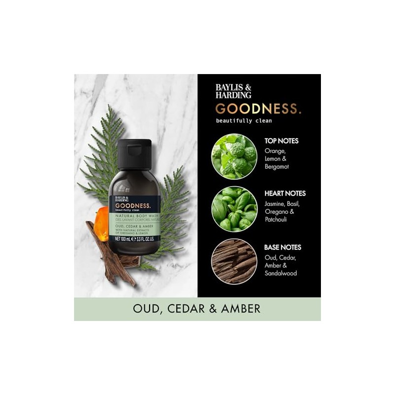 Baylis & Harding Goodness Oud, Cedar & Amber Body Wash