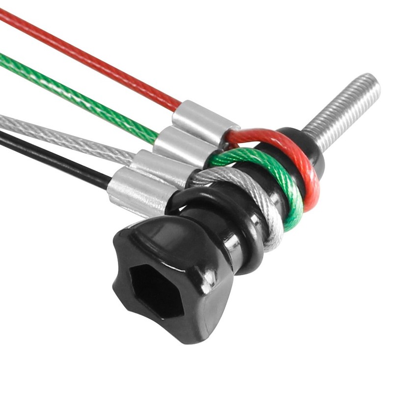 YuCool 4 Size Safety Cable Lock,Safety Stainless Steel Tethers, Security