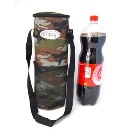BETTER WITH FRIENDS XXL Camouflage, 3 Layers Extra Thick, 2L Bottles 3L Total Portable Flexible Cooler for Beach Camping Thermal Bag Camping Cooler Navy Small Port Camouflage Military Navy