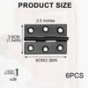6PCS Black Hinges, Butt Hinges, 2.5 inch Black Hinge with