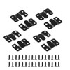 4 Pairs Interlocking Flush Mount Bracket Picture Hanging Hooks Stainless