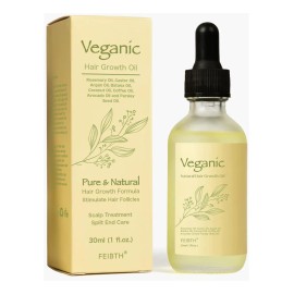 Aceite Vegano Natural Para El Crecimiento Del Cabello