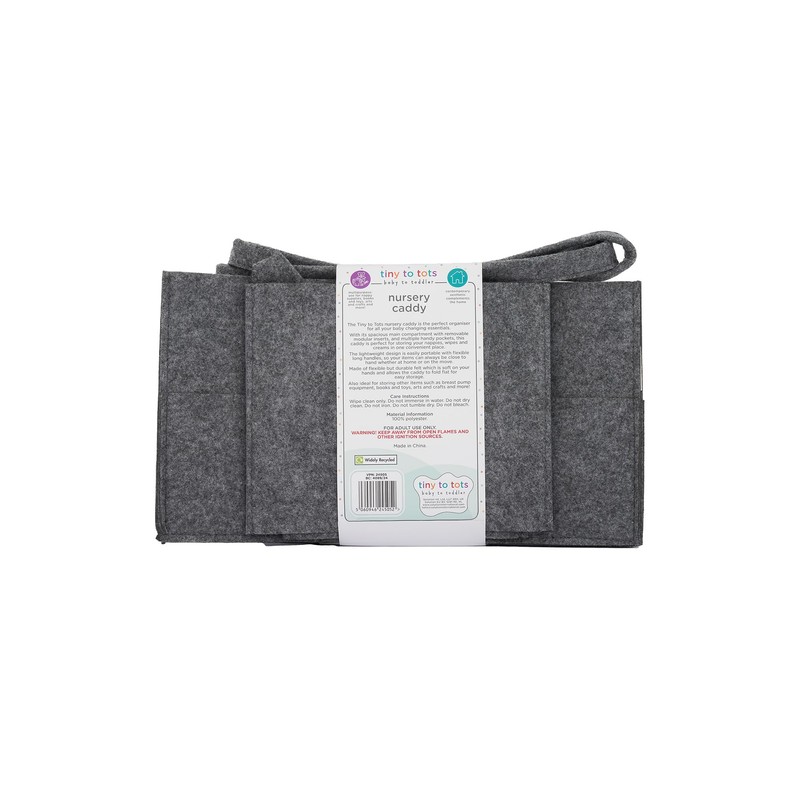 Nappy Caddy, Tiny To Tots Grey New Born Baby Essentials