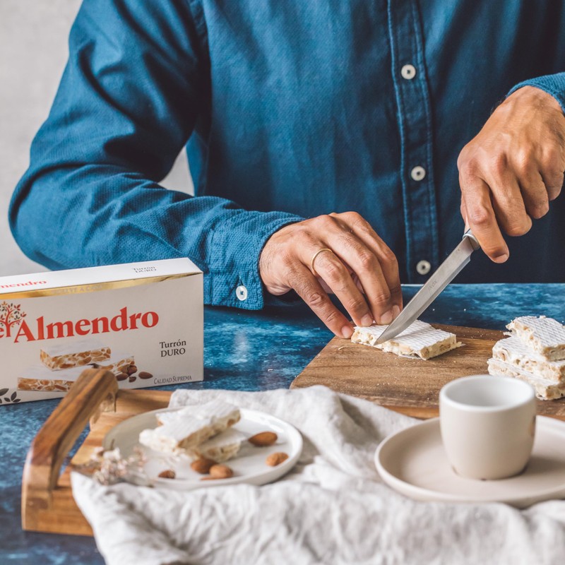 El Almendro Turrones, Turron Duro Nougat Christmas Candy, Crunchy Almond