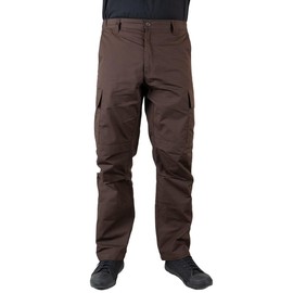 LAPG Men's Core Cargo Tactical Pants, Stretch Waistband, Lightweight & Durable Ripstop CCW Cargo Pants for Men, Brown, Size 32 x 32