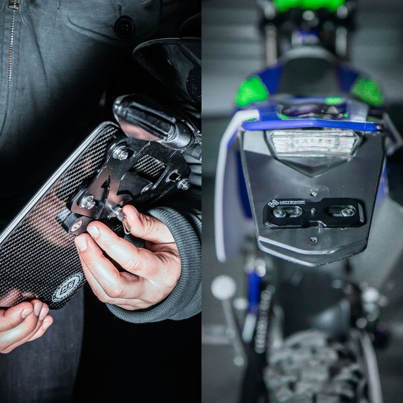 HotSwop Pro Basic Set [S], Number Plate Holder, Motorcycle, Frameless,