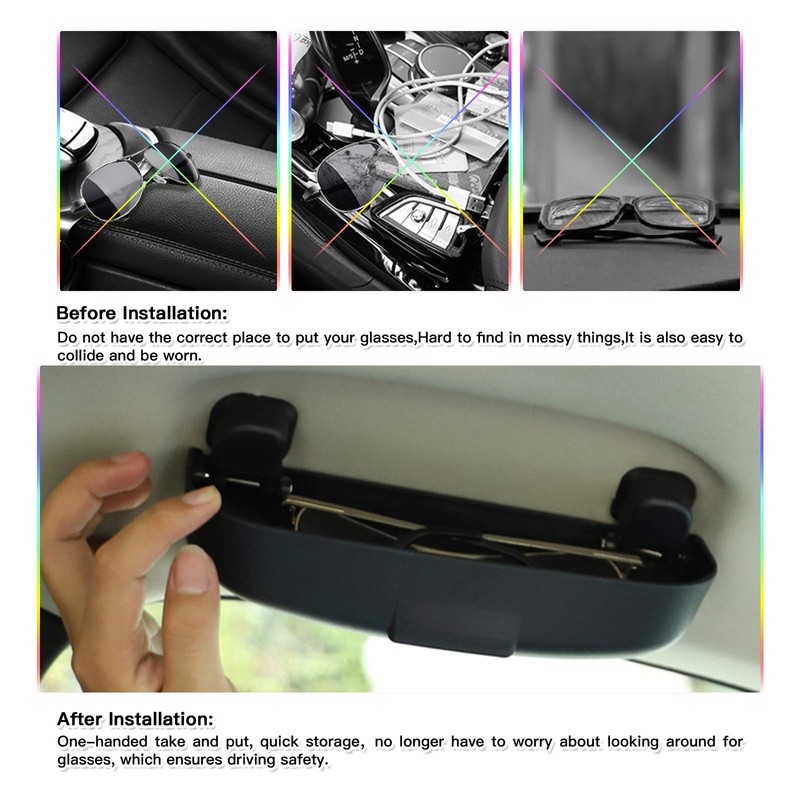 SKTU Car Glasses Case Compatible with Volvo XC40 XC60 XC90