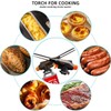 Professional Butane Torch Head, Black and Orange, Gas Canister Compatible,