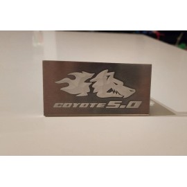 Coyote Mustang 2011-2023+ Mustang Coyote v2 Interior Engraved Badge Dash Plaque W/ Adhesive