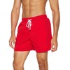 LINMYZAI Red Men's Swim Trunks 5" Quick Dry Bathing Suit