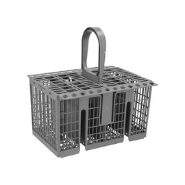 Dishwasher cutlery basket compatible with Hotpoint, Indesit, Whirlpool, Gray [Energy Class A+++]