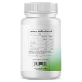 Primetech Nutrition Vitamina C, 300 Tabletas 300 Mg, Dósis No Tóxica Y Potente Antioxidante Que No Produce El Cuerpo, Ayuda A La Absorción Del Colágen