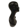 cBox Life-Sized Free Standing Glossy Black Mannequin Head for Clothing