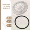 5140114-67 Pressure Washer Pump Glass Oil Cover & O-Ring Kit