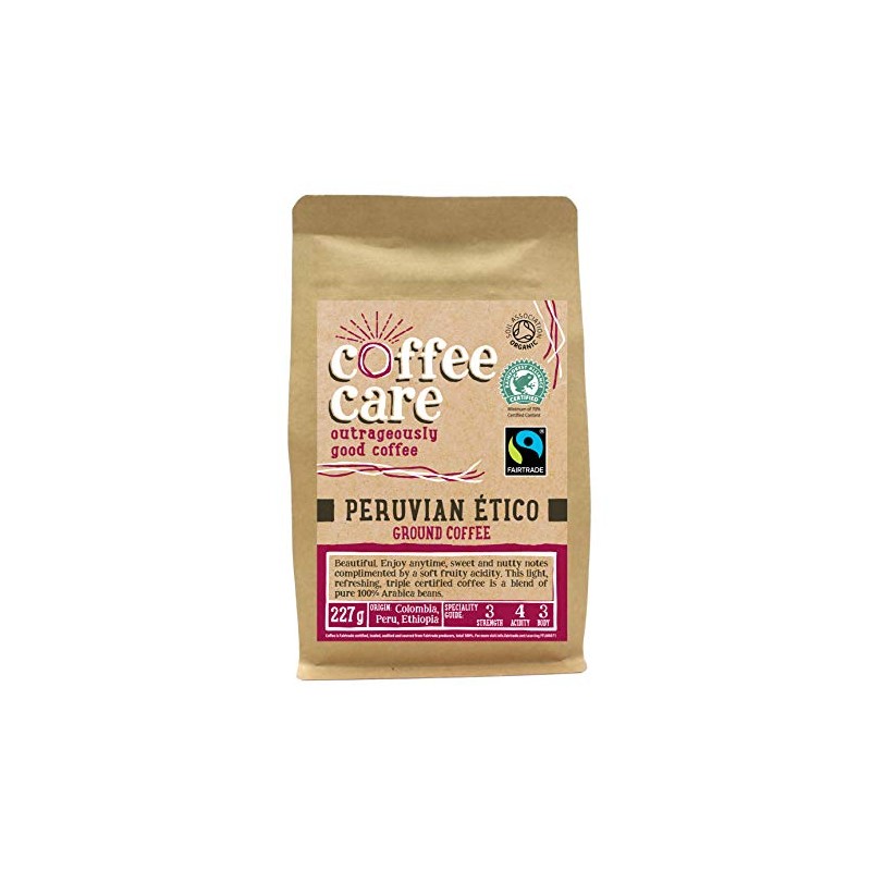 Ground Coffee - Triple Certified Peruvian Etico - Coffee Care