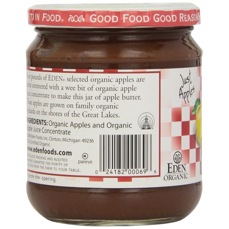 Eden Foods Apple Butter, Og, 17 Ounce (Pack of 3)